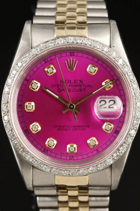 rolex with pink face|rolex oyster perpetual pink face.